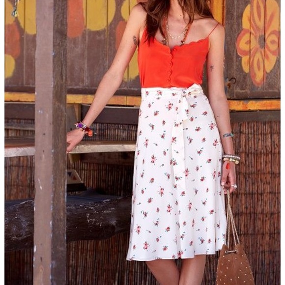 Sezane Dresses & Skirts - NWT Sezane Jupe Lillo Imprime Blooming Midi Skirt